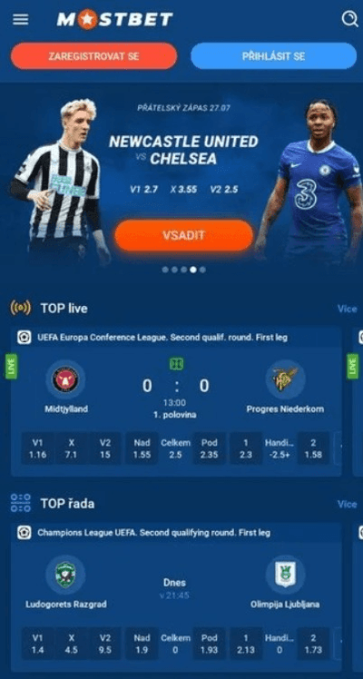 Stáhnout Mostbet do telefonu